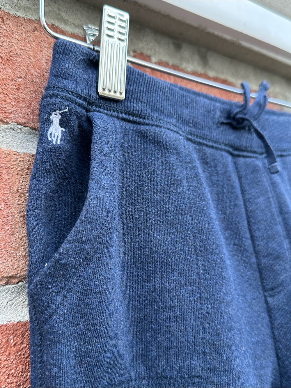 Polo Ralph Lauren kids Navy Blue Fleece Jogger Pants Size 6 - Picture 4 of 10